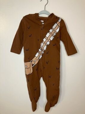 ✨ Star Wars Chewbacca Baby One-Piece Pajamas Footie (12 Months) ✨